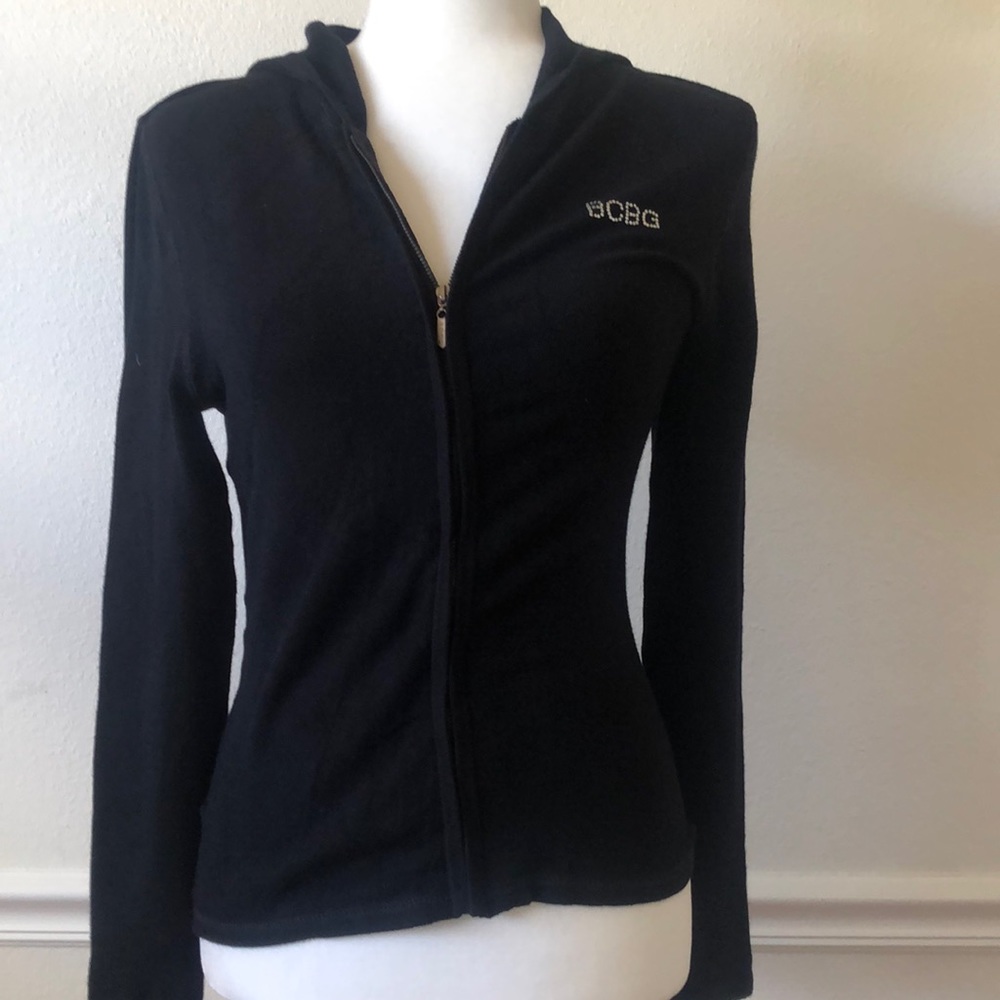 BCBG Rhinestone hoodie